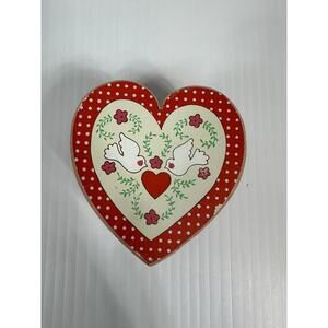 Vintage 1985 Enesco Designed Giftware Heart Shaped Cookie Cutter Valentines Love